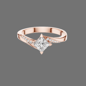 Bijoux de beauté artisanaux Style de fiançailles élégant réglable 14K - Product Image 1