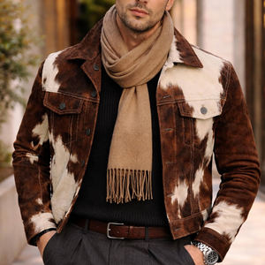 Chaqueta de Cuero Vacuno Personalizada Unisex, OEM ODM, Chaqueta de Cuero para Hombre al por Mayor - Product Image 1