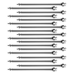 18-Packs 27.4\" Galvanized Post <b>Extender</b> 1.3\" 1.5\" Top Fence U Bracket for <b>Chain</b> Link Fence Extensions Garden Supplies - Product Image 1