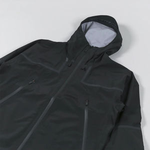 Veste coupe-vent décontractée personnalisée, imperméable, coque rigide, pour l'hiver et les activités de plein air, col montant, fermeture éclair frontale, couleur unie, thermocollée - Product Image 4