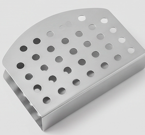 Elegante Servilletero de Acero Inoxidable con Acabado Plateado para Decoración de Escritorio de Oficina, Utensilios de Cocina y Uso en Mesa - Product Image 2