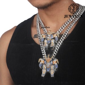 จี้รูปสัตว์ JEWELUX เงินแท้ 925 ประดับคริสตัลสไตล์ฮิปฮอป เหมาะสำหรับทุกเพศทุกวัย สวมใส่ได้ทุกวัน ผลิตจากอินเดีย - Product Image 2