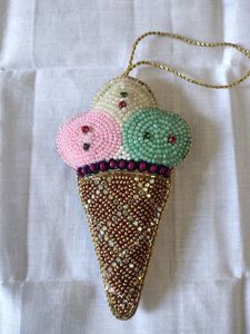 MD HANDICRAFTS Handmade Eco-Friendly Beaded <b>Keychain</b> Customizable Design-Classic Style for Holidays Occasions (Model MD-10012) - Product Image 1
