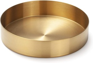 Juego de bandejas ovaladas de metal negro mate para tocador, organizador de encimera de baño, bandeja minimalista para perfumes, moderna y ecológica para fiestas - Product Image 3