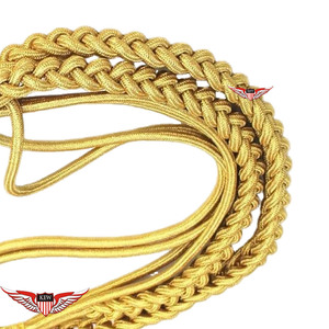 Blue <b>Braided</b> Parade Aiguillette Uniform Shoulder Aiguillette Gold <b>Braided</b> Aiguillette Uniform <b>Accessory</b> - Product Image 3