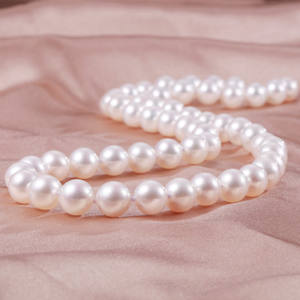 8mm Strong Light Zhuji <b>Freshwater</b> <b>Pearl</b> <b>Necklace</b> 14K Gold Internet Celebrity Live Broadcast for Mother - Product Image 2