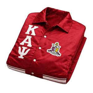 Veste universitaire classique Kappa Alpha Psi à 3 lettres en satin blanc, vêtements de fraternité grecque avec un design classique, confort et style de qualité supérieure - Product Image 6