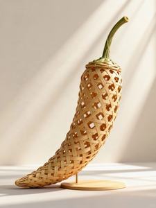Fruit-shaped decorative items made from woven bamboo and <b>rattan</b> | Decorative fruit for kitchen tables, and home <b>decor</b>. - Product Image 2