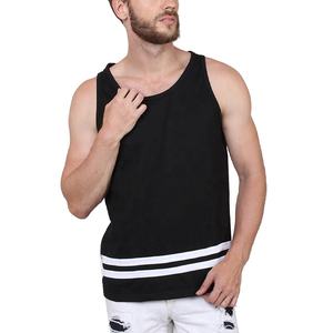 Clothing Manufacturer Plain 100% Cotton <b>Gym</b> Tank Top for <b>Men</b> Fitness Cut off Sleeveless T Shirt Custom Logo <b>Gym</b> Stringer <b>Vest</b> - Product Image 1