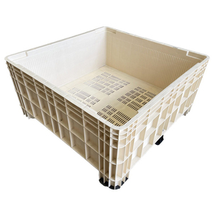 <b>Large</b> Agricultural Plastic Pallet Box Stackable Reusable Storage <b>Bin</b> for Harvest Handling and Logistics Operations - Product Image 1