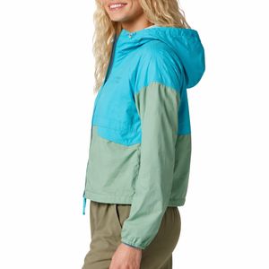 Veste coupe-vent pour femme à deux tons, à capuche, fermeture éclair sur le devant, ultra légère, pour le voyage, la course à pied, la randonnée, le streetwear décontracté, veste pour femme - Product Image 3