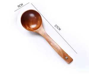 Wooden Kitchen <b>Utensil</b> Set Natural Wooden Cooking Spoons & Spatula Eco Friendly Kitchen Tools Handmade Wood <b>Utensils</b> Cooking - Product Image 6