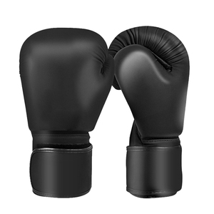 Guantes de Boxeo de Piel Sintética Azul con Cierre de Velcro en los Dedos, Equipo de Entrenamiento Unisex - Product Image 5