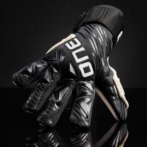 Football Goalkeeper Gloves Full Finger <b>PU</b> Non Slip Adjustable Wrist Strap Hook Loop Closure Unisex Sports - Product Image 4