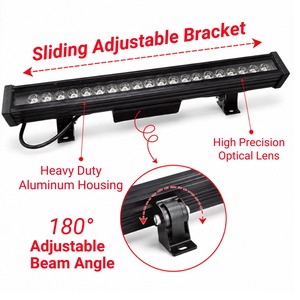 High Brightness 3500K Warm White Led Wall Wash <b>Light</b> IP65 Outdoor Waterproof Die-cast Aluminum Tempered Glass Landscape <b>Flood</b> - Product Image 3