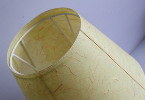 Lampe de table artisanale en papier de fibres naturelles, design moderne, protection de l'environnement, couleur beige, télécommande possible, lampe remplaçable - Product Image 2