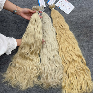 Extensions de cheveux ondulés colorés vietnamiens en gros, lots de cheveux humains ondulés double épaisseur, balayage ombré, prêts à être expédiés - Product Image 6