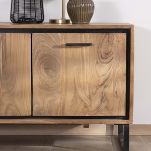 Mueble TV Vandana Silver Flow en madera de acacia, 180 cm, Baltik - Product Image 6