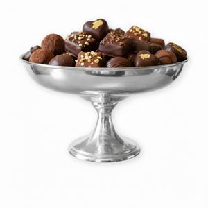 Bol de service en métal argenté martelé fantaisie, plat décoratif pour bonbons ou chocolats, décoration de table, cadeau - Product Image 2