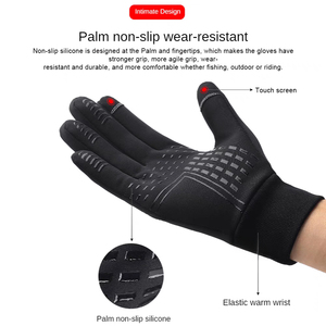 Guantes de Ciclismo Térmicos Impermeables Personalizados de Fábrica, Guantes Deportivos para Exteriores, Guantes de Invierno para Motociclismo con Pantalla Táctil - Product Image 2