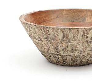 Tazones Redondos de Bambú Pulido Ecológicos para Servir Ensaladas, para Fiestas y Uso Doméstico, Fabricados en India - Product Image 2