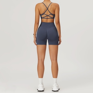 Ensembles de sport décontractés 4 pièces pour femmes, personnalisés, côtelés, imprimé animal, séchage rapide, pour la gym, l'entraînement, le fitness et le yoga - Product Image 5