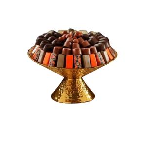 Vente en gros de bols à chocolat élégants faits à la main, centre de table avec accents de feuilles d'or, décoration de table de dessert haut de gamme, fournitures de chocolat - Product Image 6