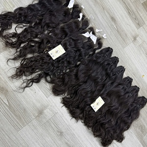 Cabello Humano Vietnamita con Cutículas Alineadas, Cabello Natural Ondulado, Cierre de Encaje, Cabello Vietnamita Virgen, Color Negro Natural, Pelucas Suizas - Product Image 2