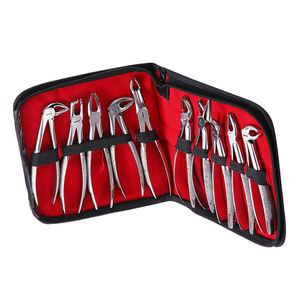 Kit de forceps d'extraction dentaire professionnel en acier inoxydable, instruments chirurgicaux stérilisables certifiés CE par Grip Surgical - Product Image 1
