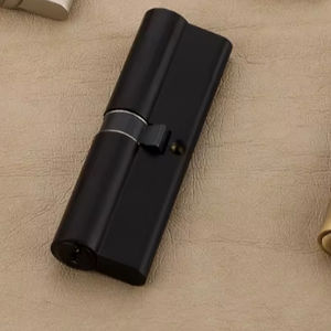 Serrure cylindrique en laiton finition argentée 100 mm de qualité supérieure, à clé double face, pour les bureaux professionnels, les immeubles et les mobilier de centres commerciaux, commande en gros - Product Image 2