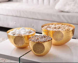 Bol en métal bols à chocolat et à fruits de la dernière conception pour la salle à manger par United Trade World - Product Image 5