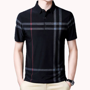 Chemise homme en Spandex/Coton coupe classique avec poche unie – Manches courtes, infroissable, impression numérique, haute qualité - Product Image 5