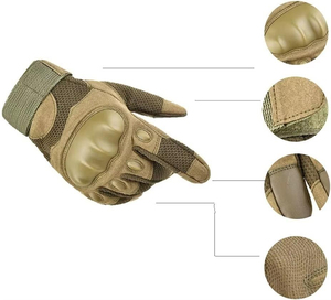 Lightweight Hard Knuckle Racing <b>Gloves</b> for Outdoor Sports Motorbike Mountain-Climbing Fingerless Full-Finger Tactical Motorcycle - Product Image 6