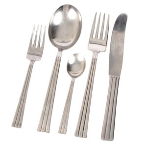 Elegante Juego de Cubiertos con Patrón Verde Dorado, Cubertería de Acero Inoxidable Apta para Lavavajillas, Vajilla para Bodas, Uso Doméstico y en Restaurantes - Product Image 6