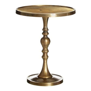 Taburete Redondo de Latón Forjado, Taburete Decorativo para el Hogar, Taburete Decorativo para Bar - Product Image 6