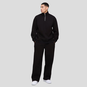 Conjunto Deportivo Unisex de 2 Piezas con Capucha para Otoño, Pantalones Casuales y Sudadera Deportiva, 100% Algodón, Transpirable, de Secado Rápido, con Forro Polar Corto - Product Image 1