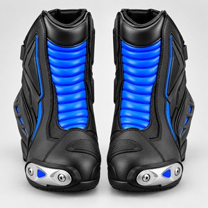 Bottes courtes de moto professionnelles, conception technique, semelle extérieure durable et protection de la cheville pour la conduite à moto - Product Image 6