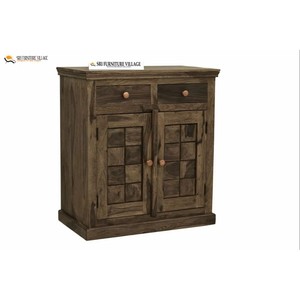 Armoire de pharmacie murale traditionnelle vintage en bois de Sheesham, faite à la main, écologique, durable, noyer foncé, Moradabad, vente en gros - Product Image 1