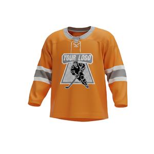 Maillots de hockey sur glace personnalisés de qualité supérieure, design personnalisé, impression par transfert thermique, respirant, séchage rapide - Product Image 1