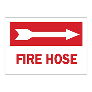 Señal de Manguera Contra Incendios Brady - Señal de Tráfico de Alta Visibilidad para Montar en la Pared, Uso Interior/Exterior - Product Image 3