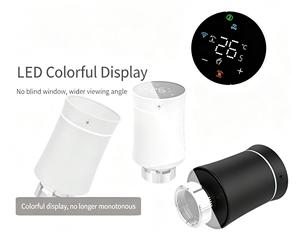 Válvula Termostática Inteligente Zigbee (TRV) con Pantalla Digital para Control de Temperatura de Calefacción por Suelo Radiante en Hogares y Hoteles - Product Image 2