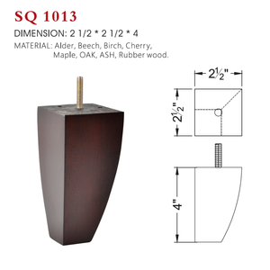 ขาโซฟาไม้เนื้อแข็งทรงเรียวทันสมัย ขาเฟอร์นิเจอร์ไม้สี่เหลี่ยมสำหรับเปลี่ยนขาโซฟา ตู้  ผลิตจากโรงงาน OEM - Product Image 6