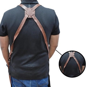 Delantal de Barbero Personalizable de Lona de Algodón Impermeable y Reutilizable para Peluquero Hombre/Mujer con Bolsillos - Product Image 6