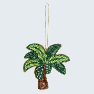 Décoration murale suspendue Tree Zari avec fil métallique, perles et pompons – Décoration ethnique indienne traditionnelle pour la maison et le bureau - Product Image 2