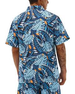 Secado rápido, moderno, corte holgado y relajado, para niños y hombres, estampado o de color liso, informal para otoño e invierno, corte ajustado, color liso. - Product Image 3