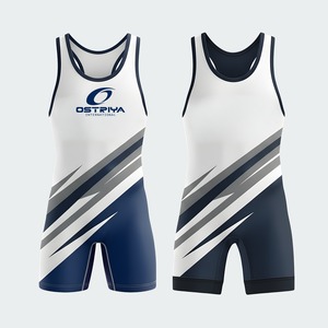 High Quality Customized Men's Wrestling <b>Singlets</b> Professional <b>Weightlifting</b> <b>Singlets</b> Factory Wholesale for Sports Entertainment - Product Image 3