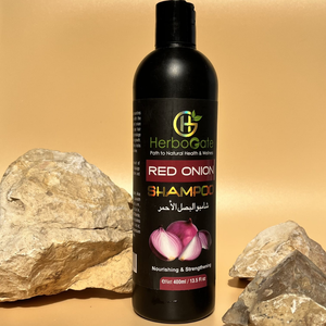 HerboGate Red Onion <b>Shampoo</b> 400ml Nourishing Strengthening Hair Growth For All Hair Types Unisex Adult Use - Product Image 5