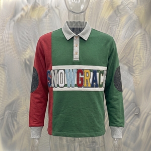 Maillot de baseball rayé à manches longues Snowgrace, col rabattu, coupe classique, unisexe, adultes, toutes saisons, respirant, en polyester - Product Image 3