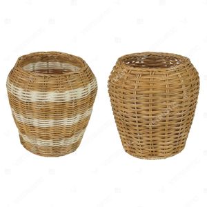 Jarrón de Mimbre Tejido a Mano Estilo Art Deco, Ecológico, Vintage, Color Personalizado, para Decoración del Hogar y Bodas, Marca Vietrustic - Product Image 5