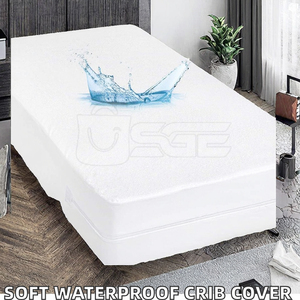 Breathable Terry Mattress Protector <b>Bed</b> Mat Knitted Eco-Friendly Luxury Polyester Deep Pocket Construction Soft Surface Reliable - Product Image 6